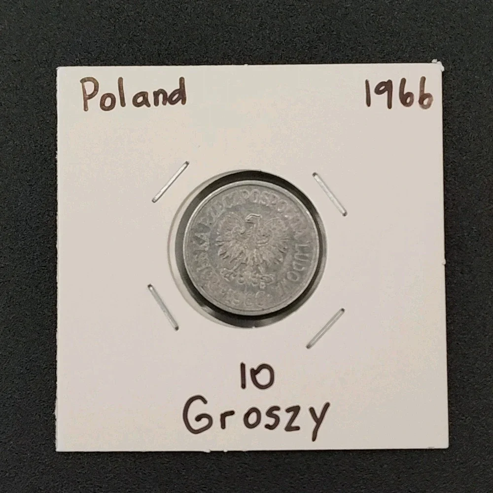 1966 Poland 10 Groszy coin Rare Great Condition ANTQ VTG MONEY SEE BR1.1GA4027